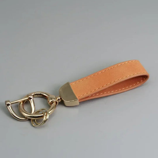 Leather Car Keychain for Men and Women