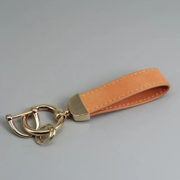 Leather Car Keychain for Men and Women