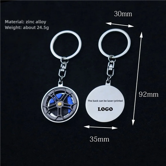 Creative Metal Wheel Keychain For Men