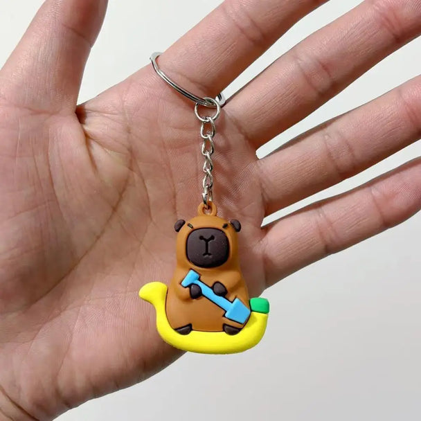 Cute Capybara Car Keychain