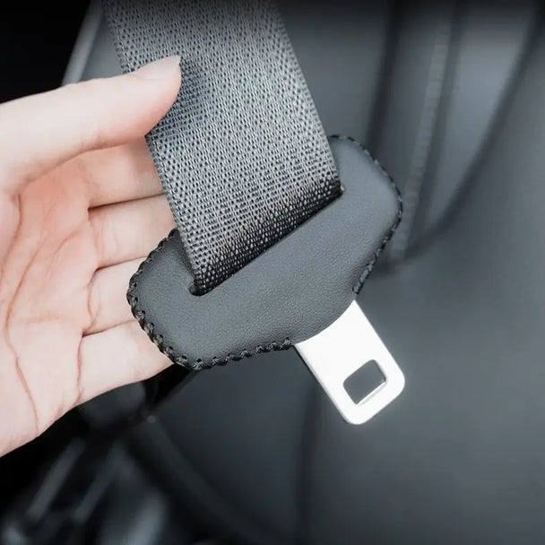 Leather Seat Belt Clip Cover