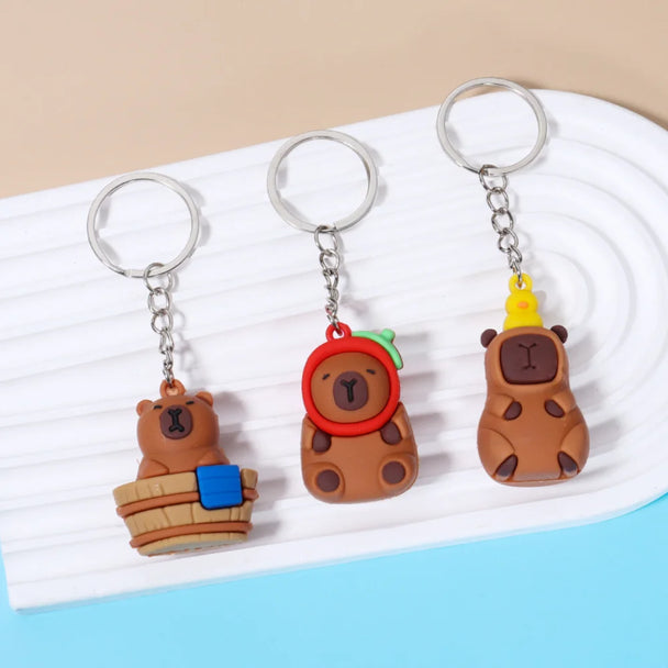 Cute Capybara Car Keychain