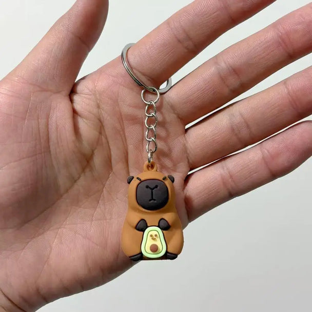 Cute Capybara Car Keychain