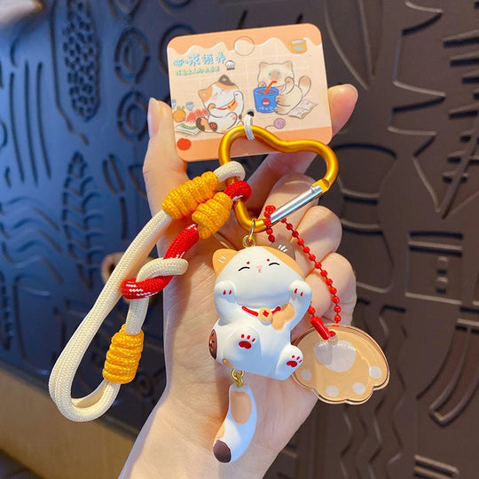 Cut Kitten Keychain For Car