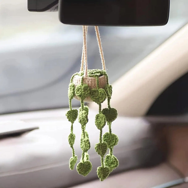 Hanging Plant Crochet for Car Decor