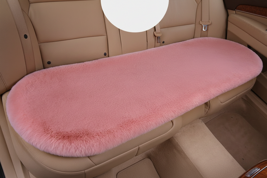 Pink Car Seat Cushion – Premium Plush Comfort for Winter Driving