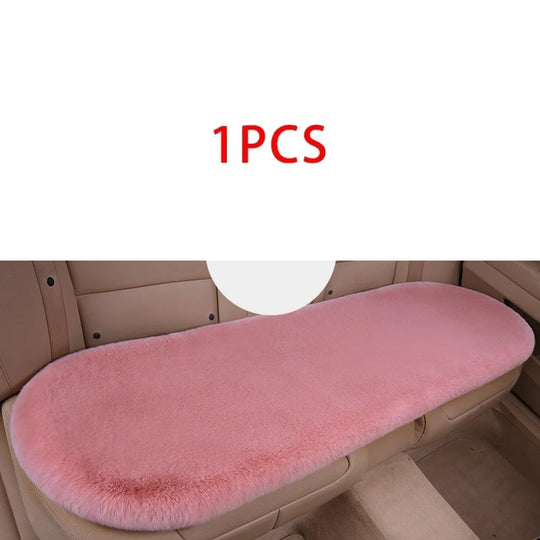 Pink Car Seat Cushion – Premium Plush Comfort for Winter Driving