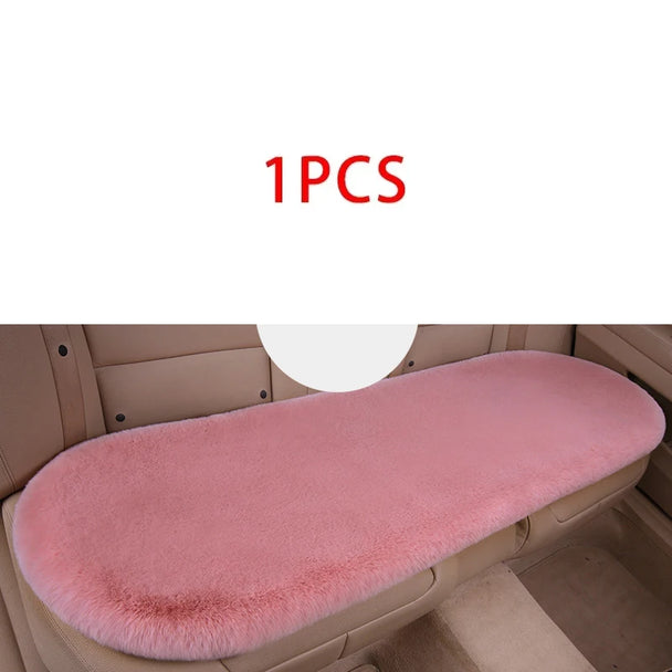 Pink Car Seat Cushion – Premium Plush Comfort for Winter Driving