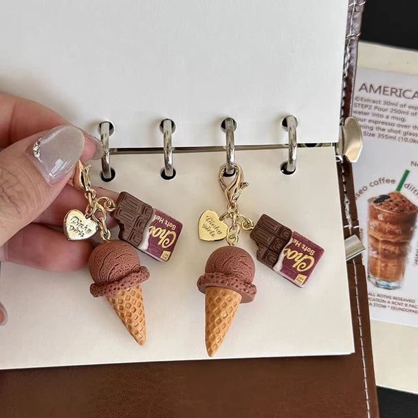 Food Toys Car Keychain Accessories Gift