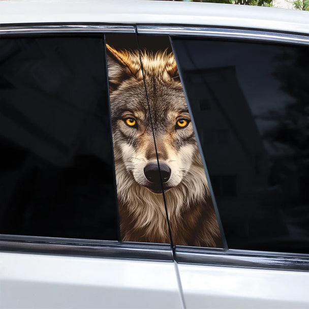 Auto Car Stickers 3D Wolf