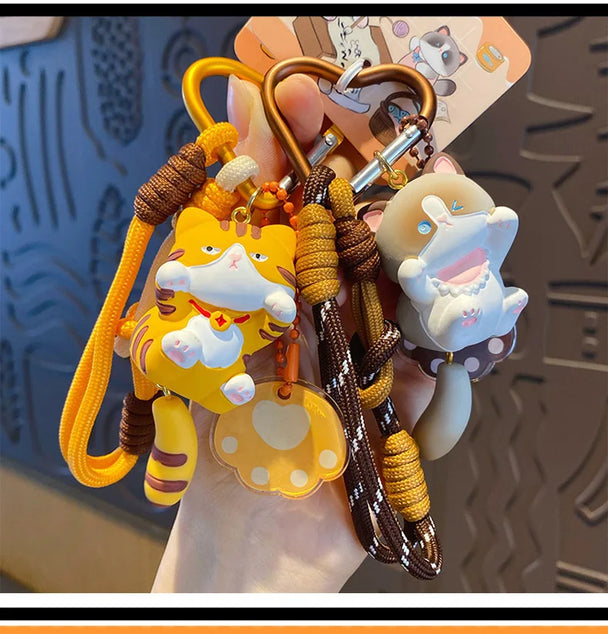 Cut Kitten Keychain For Car