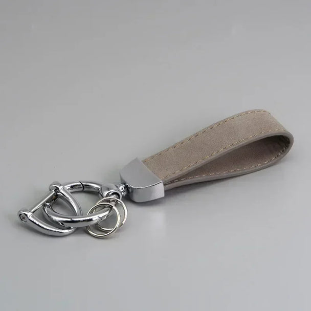 Leather Car Keychain for Men and Women