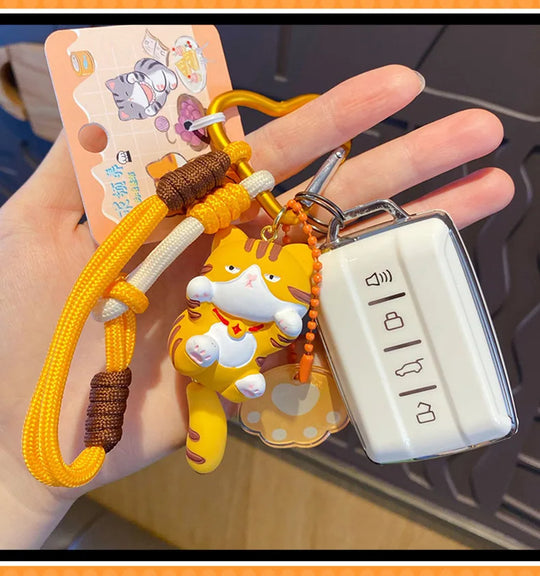 Cut Kitten Keychain For Car