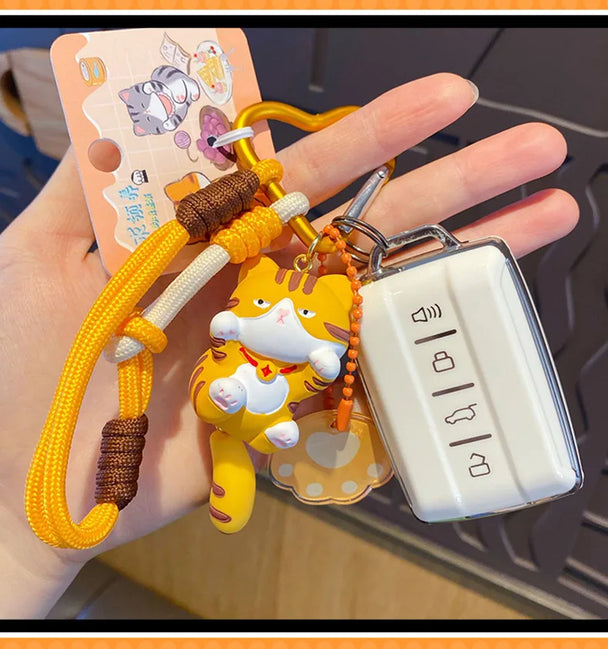 Cut Kitten Keychain For Car
