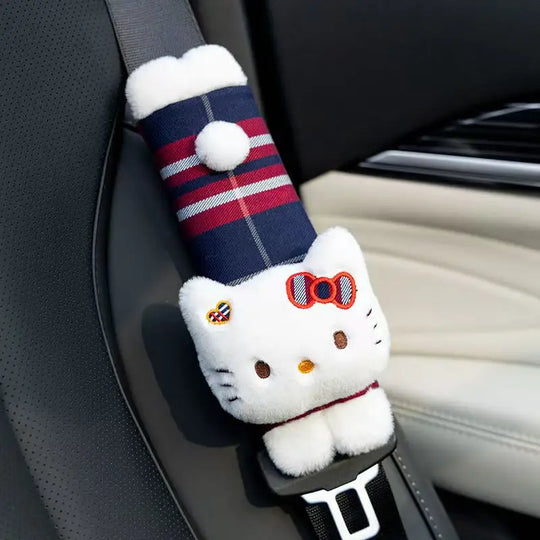 Hello Kitty car cushion, shoulder protection & seat belt