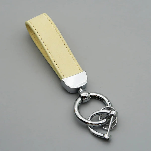 Leather Car Keychain for Men and Women