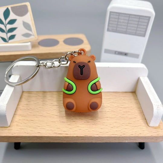 Cute Capybara Car Keychain