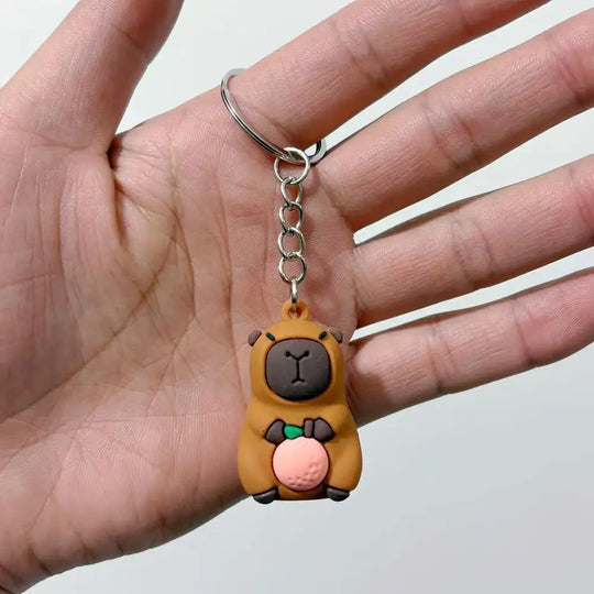 Cute Capybara Car Keychain