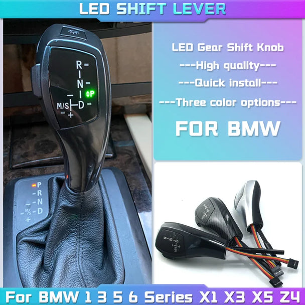 Automatic shift knob with button