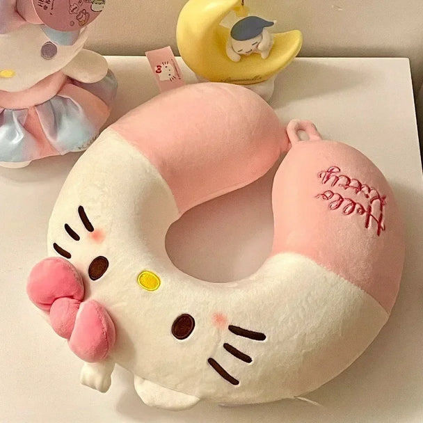 Car Pillow Girl Travel Car Neck Protector | car accessory hello kitty