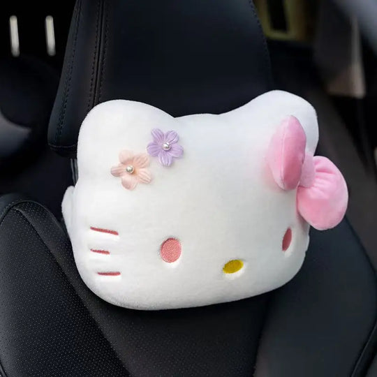 Hello Kitty car cushion, shoulder protection & seat belt