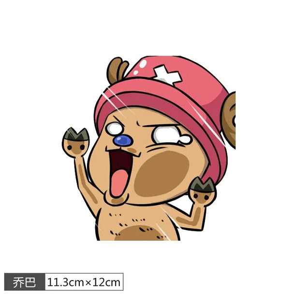 Funny anime car stickers