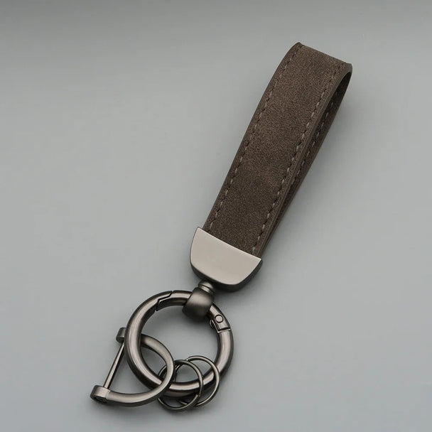 Leather Car Keychain for Men and Women