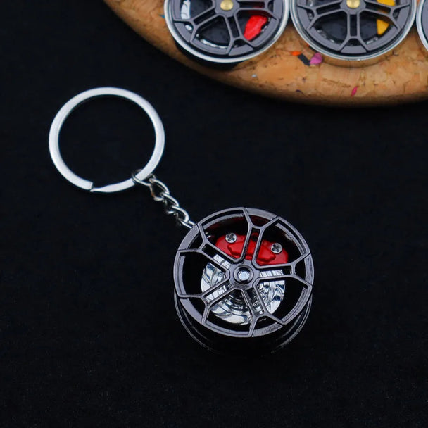 Creative Metal Wheel Keychain For Men