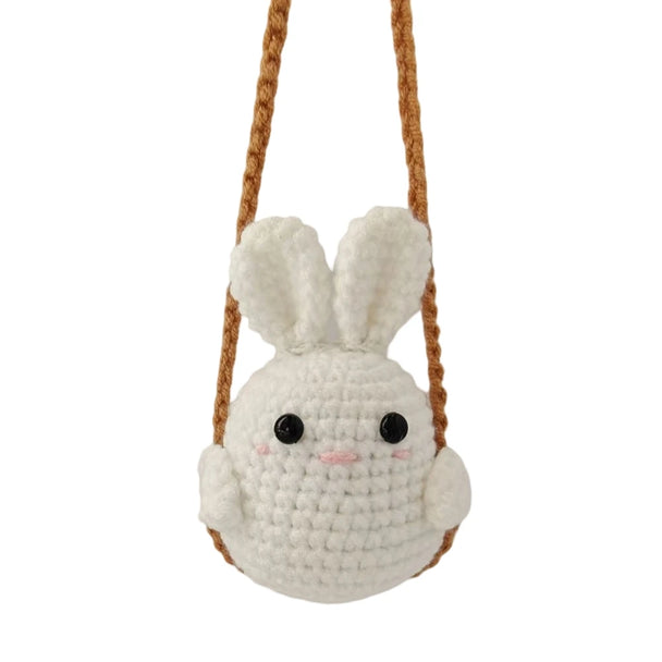 Cartoon Animal Crochet Car Accessories