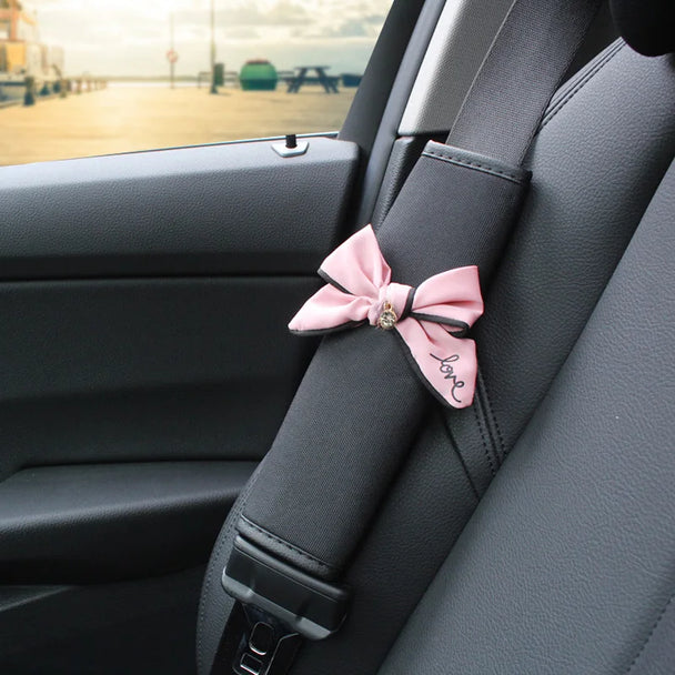 Cute Bowknot Car Seat Belt Cover
