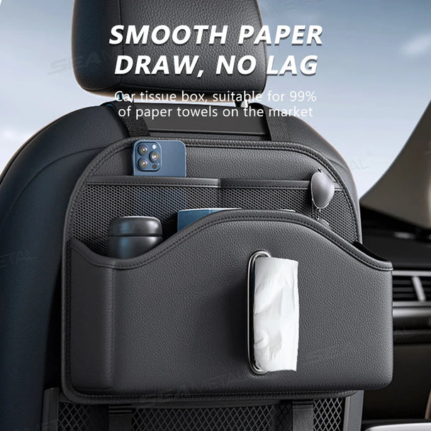 Car back seat pocket organizer