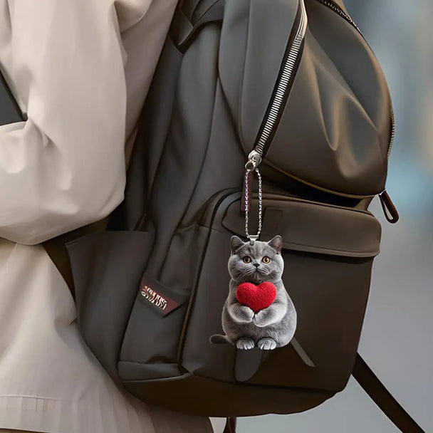 Cute Cat Mirror Hanging For Car