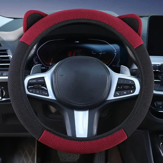 Car Steering Wheel Cover Anti-slip |  Cat Ears Design