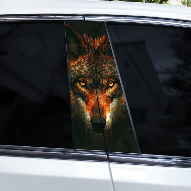 Auto Car Stickers 3D Wolf