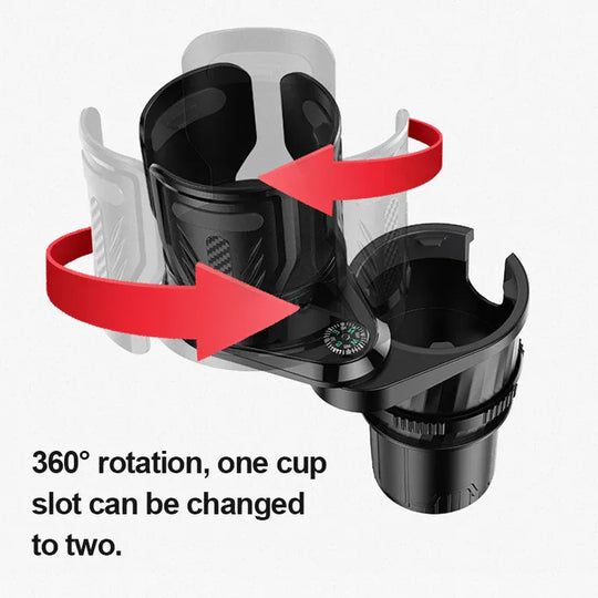 Dual cup holder expander for car