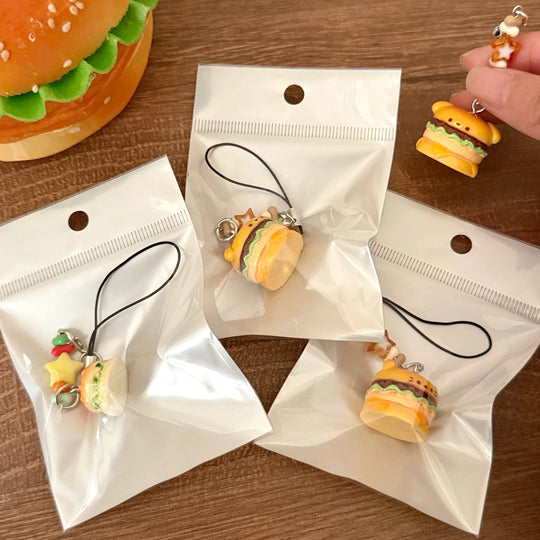 3D Burger Car Keychain