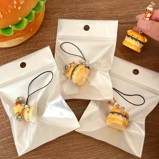 3D Burger Car Keychain