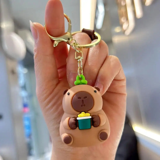 Cute Capybara Car Keychain