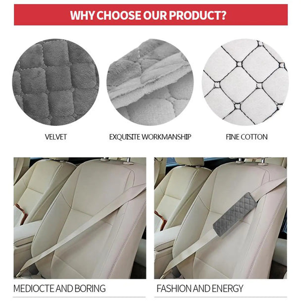 Soft Plush Car Seat Belt Shoulder Cover