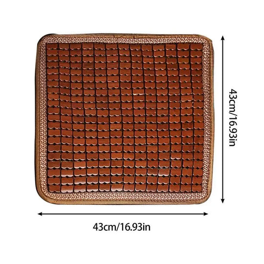 Bamboo Car Seat Cushion – Premium Ventilated Cooling Comfort Pad