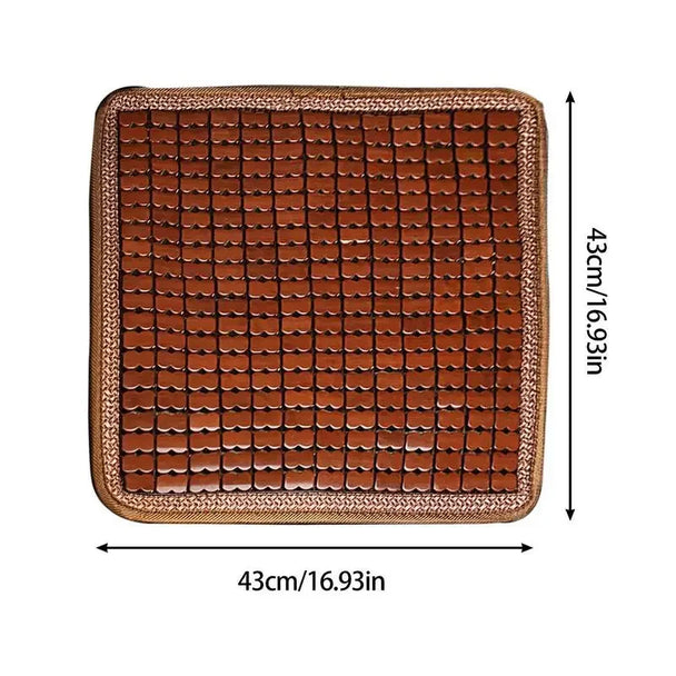 Bamboo Car Seat Cushion – Premium Ventilated Cooling Comfort Pad