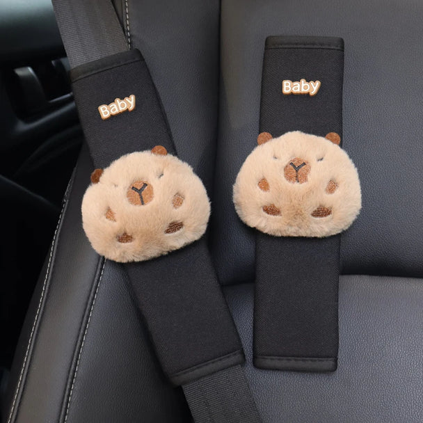 Cute Cartoon Capybara Safety Belt Cover