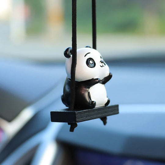 Cute Panda Car Mirror Hanging Accessories