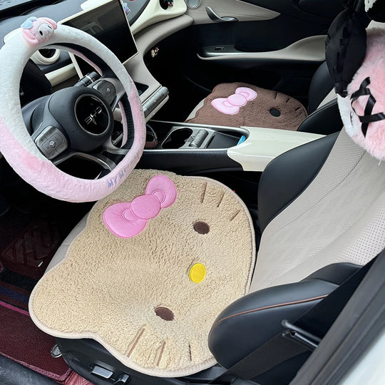 Warm Hello Kitty Car Seat Anti-slip For Autumn and Winter