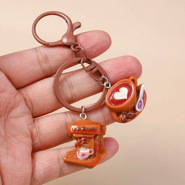 Cute Keychain Coffee For Car
