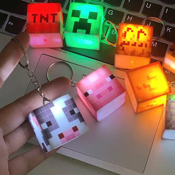 LED Light USB Car Keychain Gifts