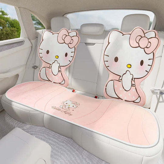 Hello Kitty & My Melody Kuromi Winter Plush Car Seat Cushion