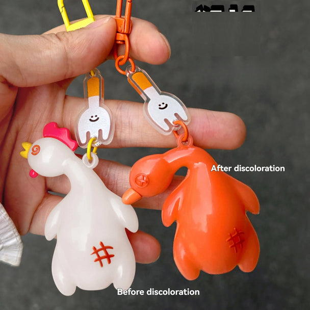 Roasted Chicken Keychain Car