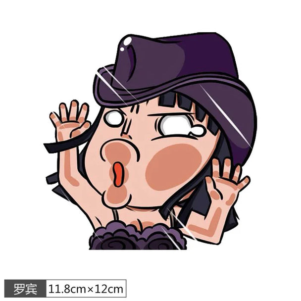 Funny anime car stickers