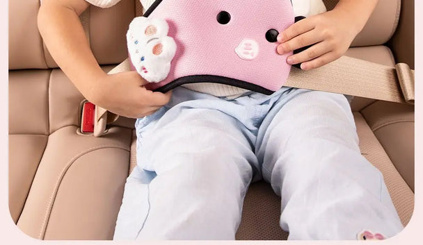 Kid'S Seat Belt Cover Pad, Neck & Abdomen Cushion For Child